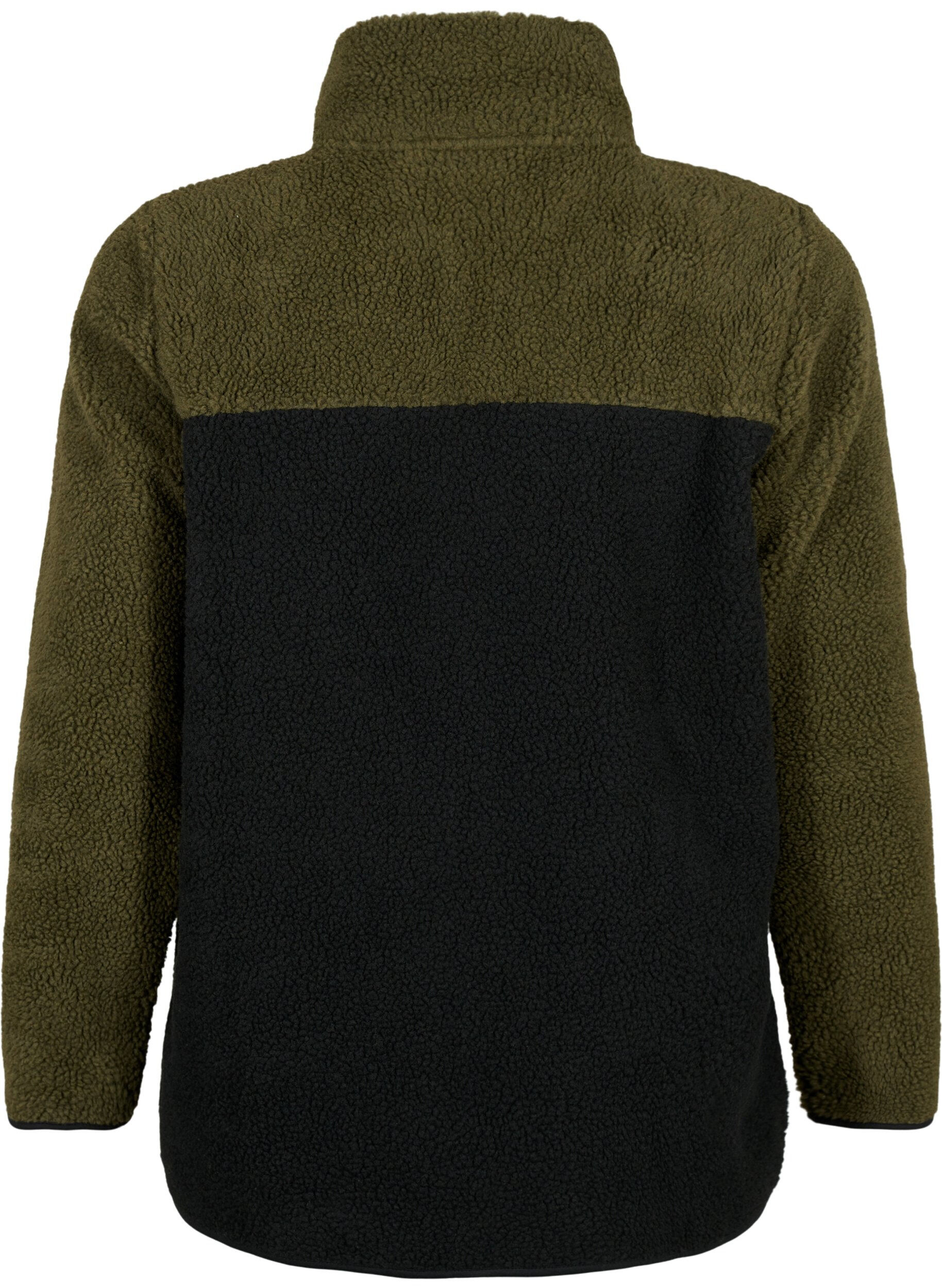 Zizzi Kurtka pluszowa z&nbsp;kolorowymi wstawkami, Forest Night comb., Packshot image number 1