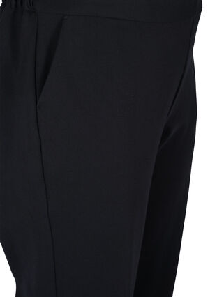 Klasyczne spodnie o szerokich nogawkach, Black, Packshot image number 2