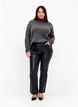 Powlekane dzinsy Ellen typu bootcut, Black, Model image number 0