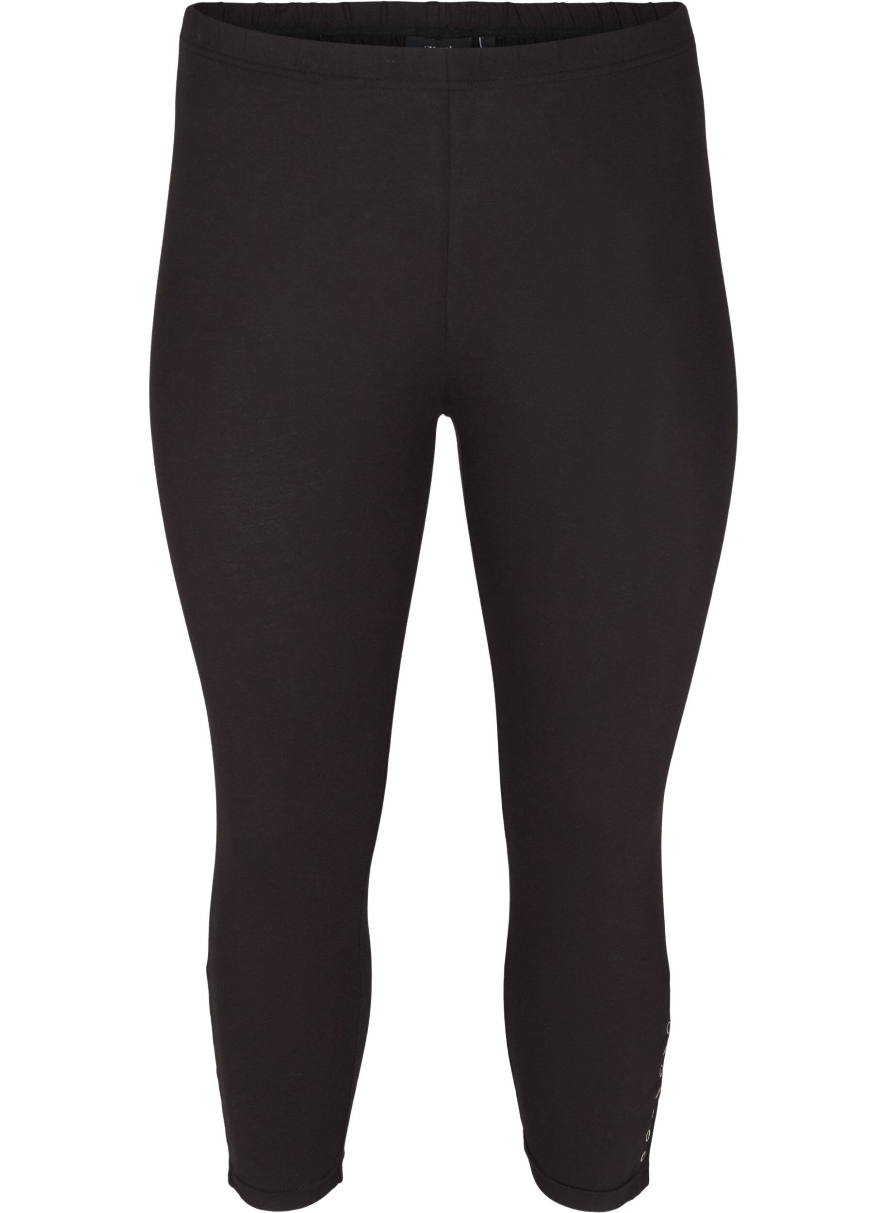 Legginsy o dlugosci 3/4 z guzikami