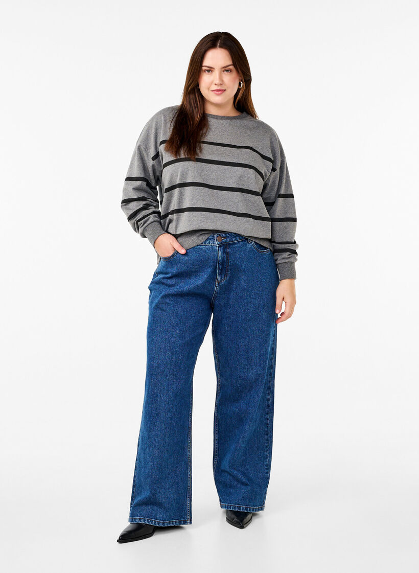 Bluza w paski, MGM w. Black Stripe, Model image number 2