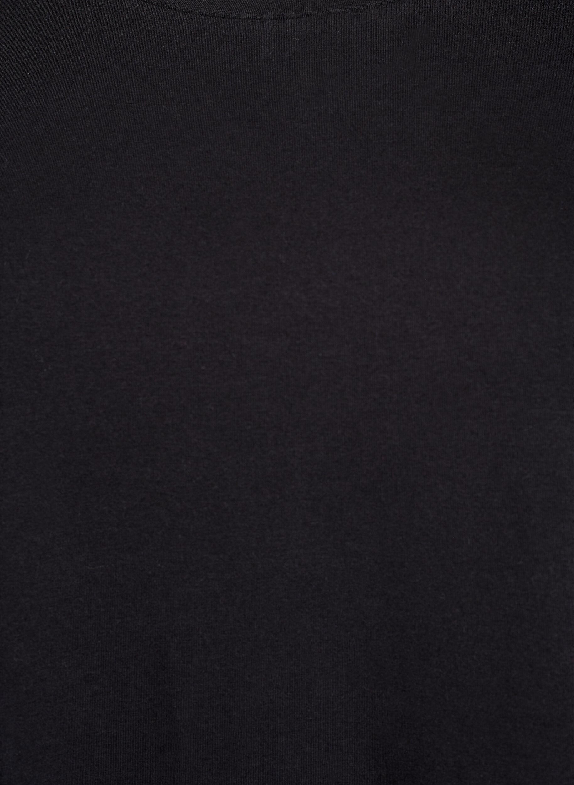 Zizzi Koszulka z haftem angielskim i falistymi brzegami, Czarne, Packshot image number 2