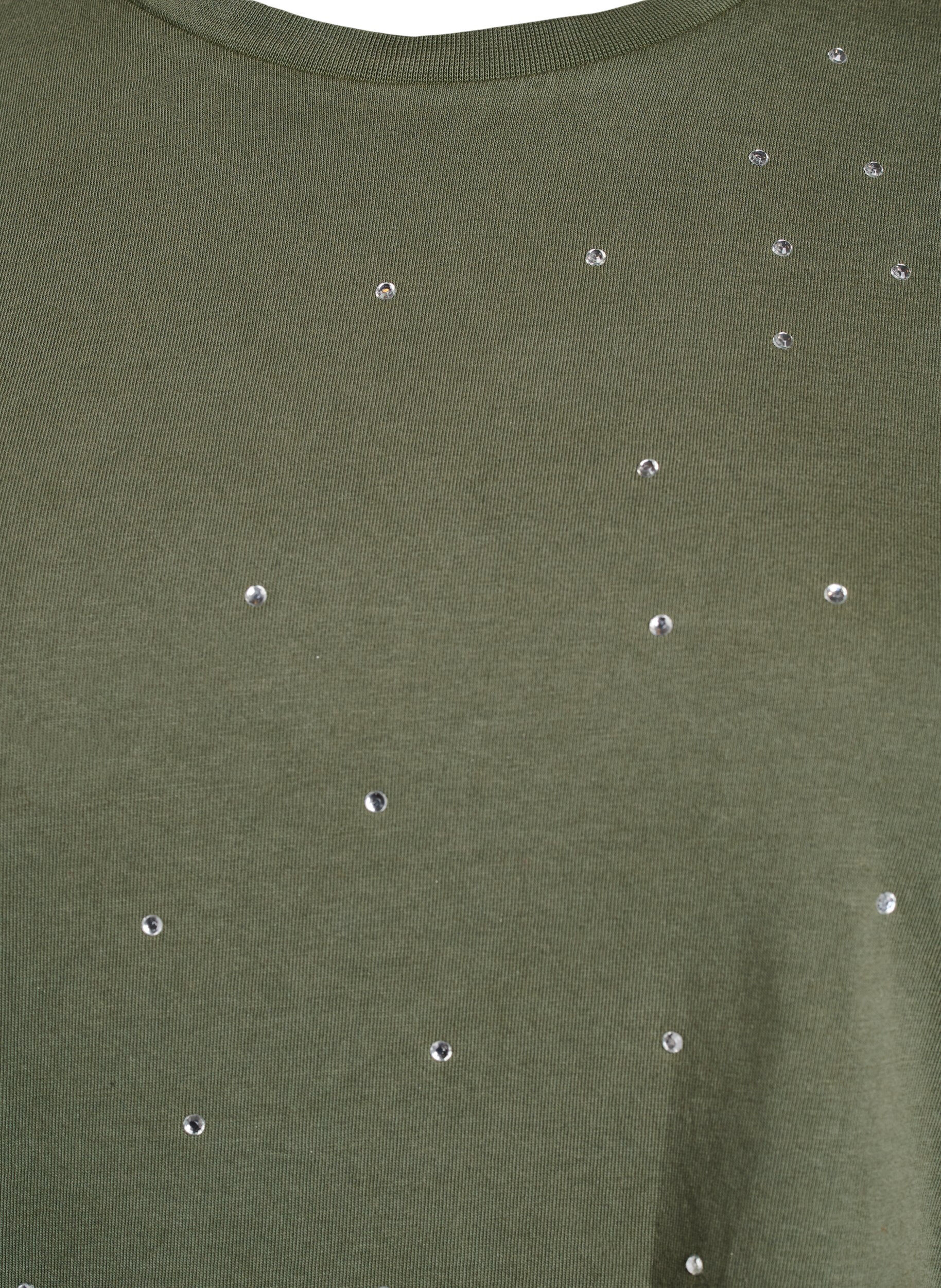 Zizzi Koszulka z bawelny organicznej z fajnym nadrukiem, Zielony, Packshot image number 2