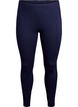 Legginsy Basic o przedluzonej dlugosci, Niebieskie, Packshot image number 0
