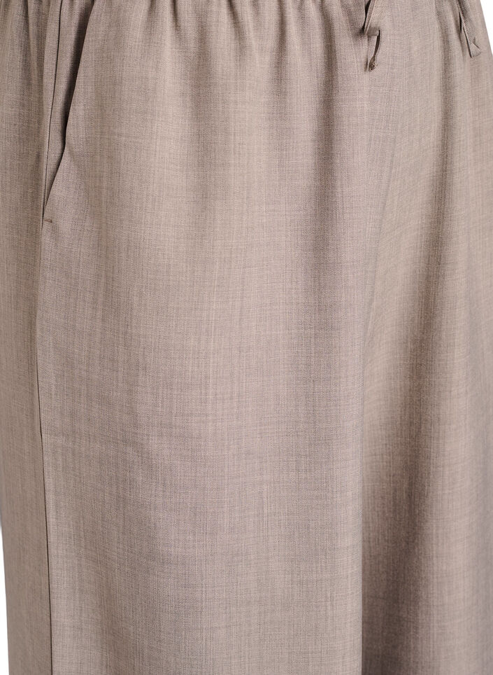 Spodnie na wysokim stanie z szerokimi nogawkami, Beżowy, Packshot image number 2