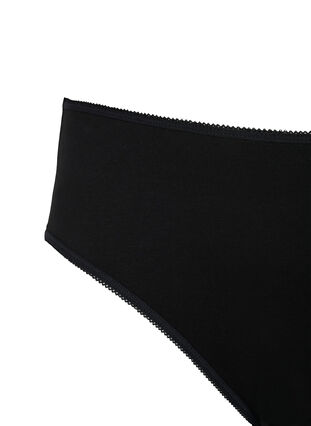 5-pak bawelnianych majtek z normalna talia, Black, Packshot image number 3