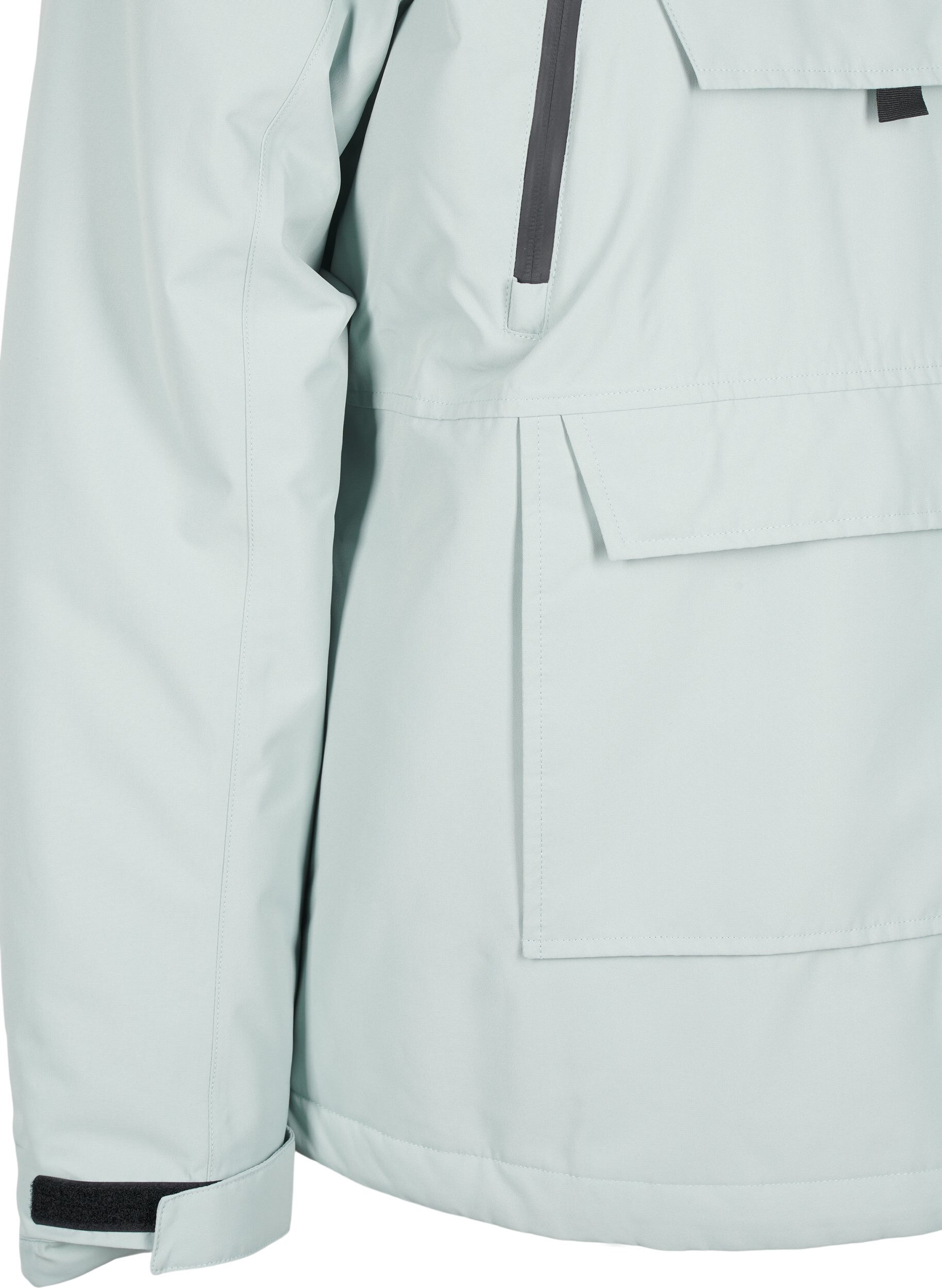 Zizzi Funkcjonalna kurtka typu anorak z kapturem, Zielony, Packshot image number 3