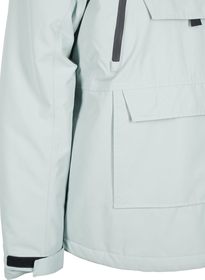 Funkcjonalna kurtka typu anorak z kapturem, Zielony, Packshot image number 3