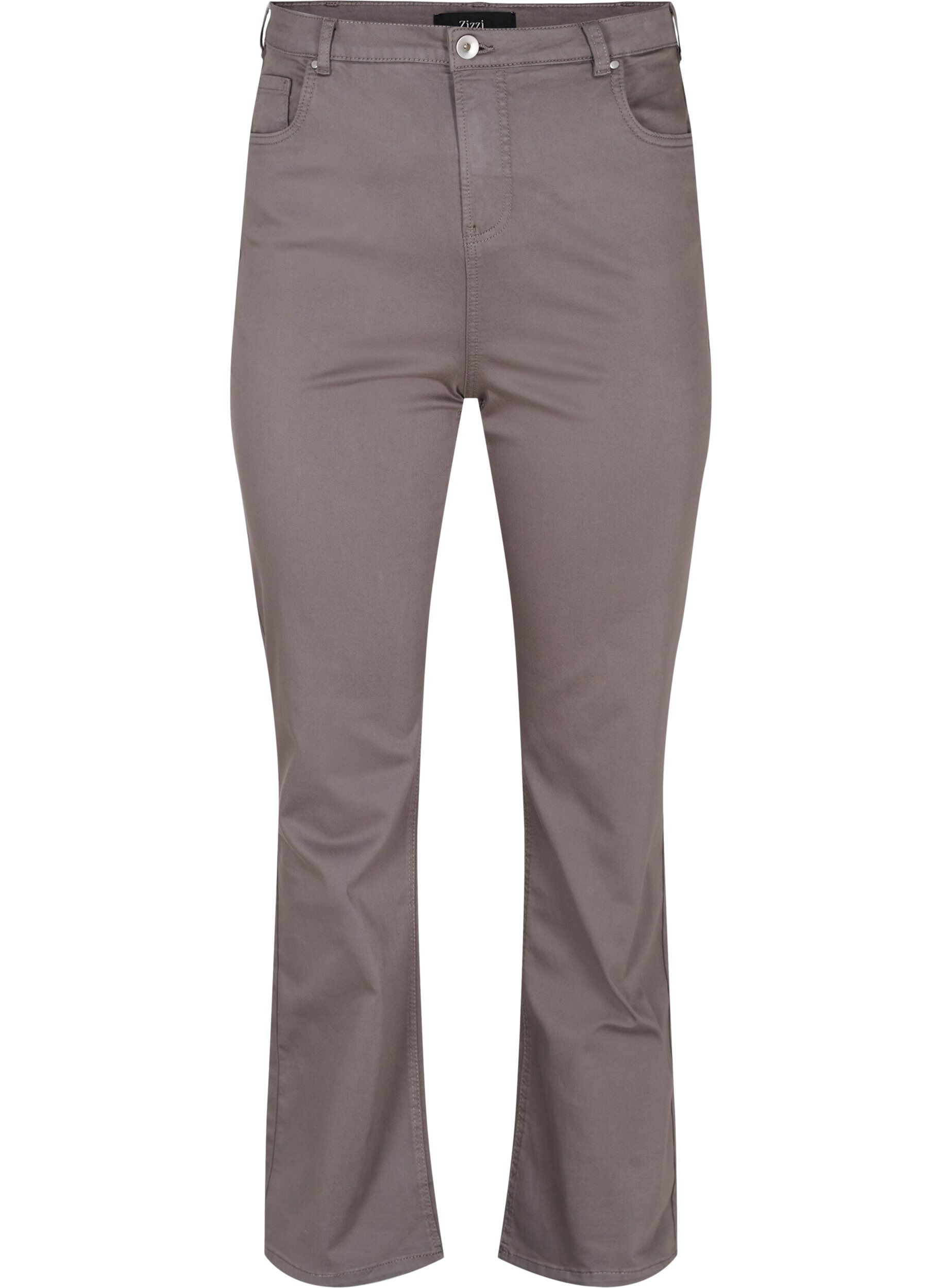 Zizzi Dzwony z bardzo wysoka talia, Ciemnoszary, Packshot image number 0