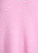 Dzianinowa bluzka z dekoltem w ksztalcie litery V i reglanowymi rekawami, Różowy, Packshot image number 2