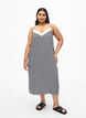 Flash – sukienka w paski z wiskozy, Black White Stripe, Model image number 0