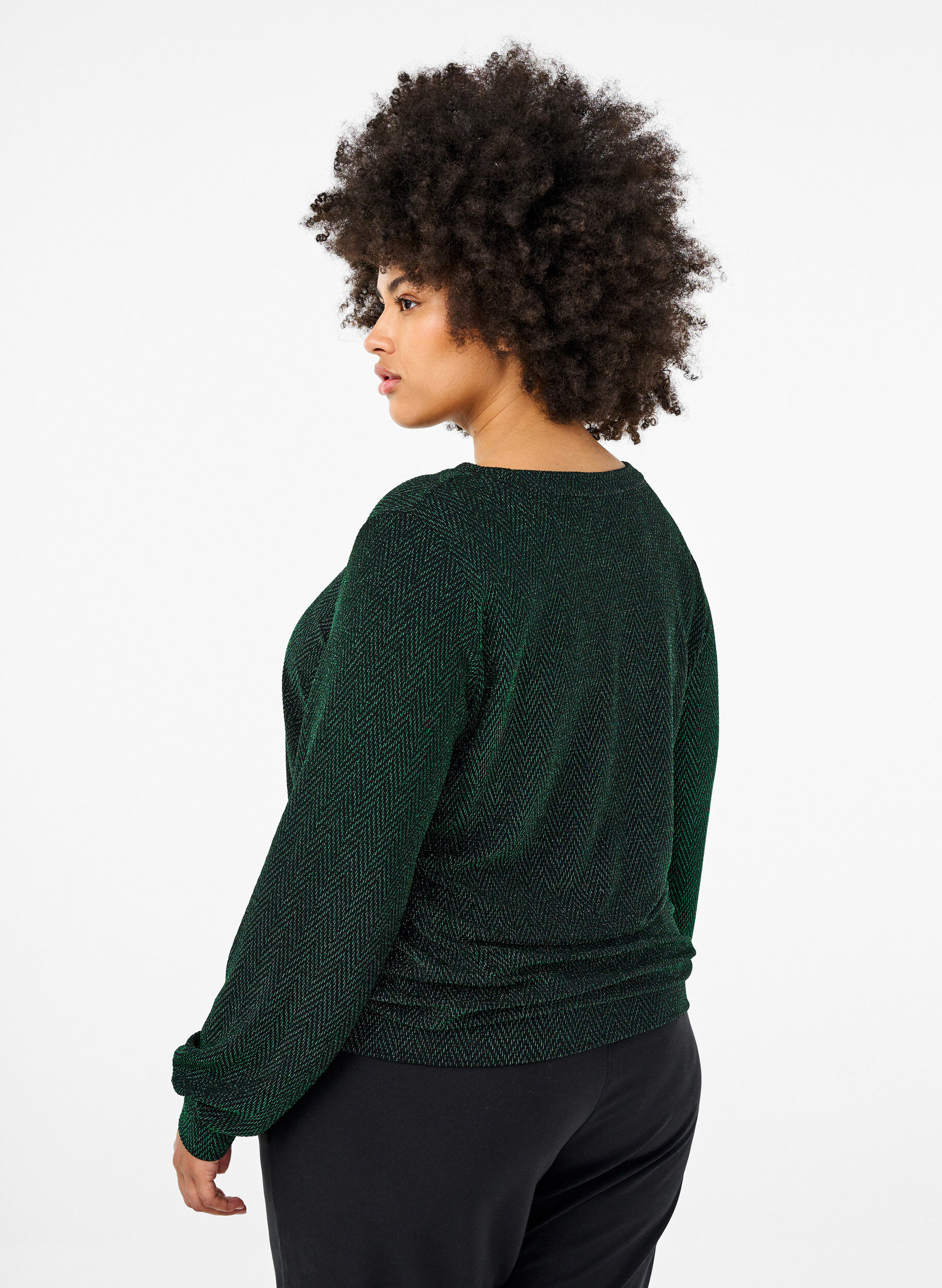 Zizzi Bluzka z blyszczacym wzorem, Scarab ZigZagShimmer, Model image number 1