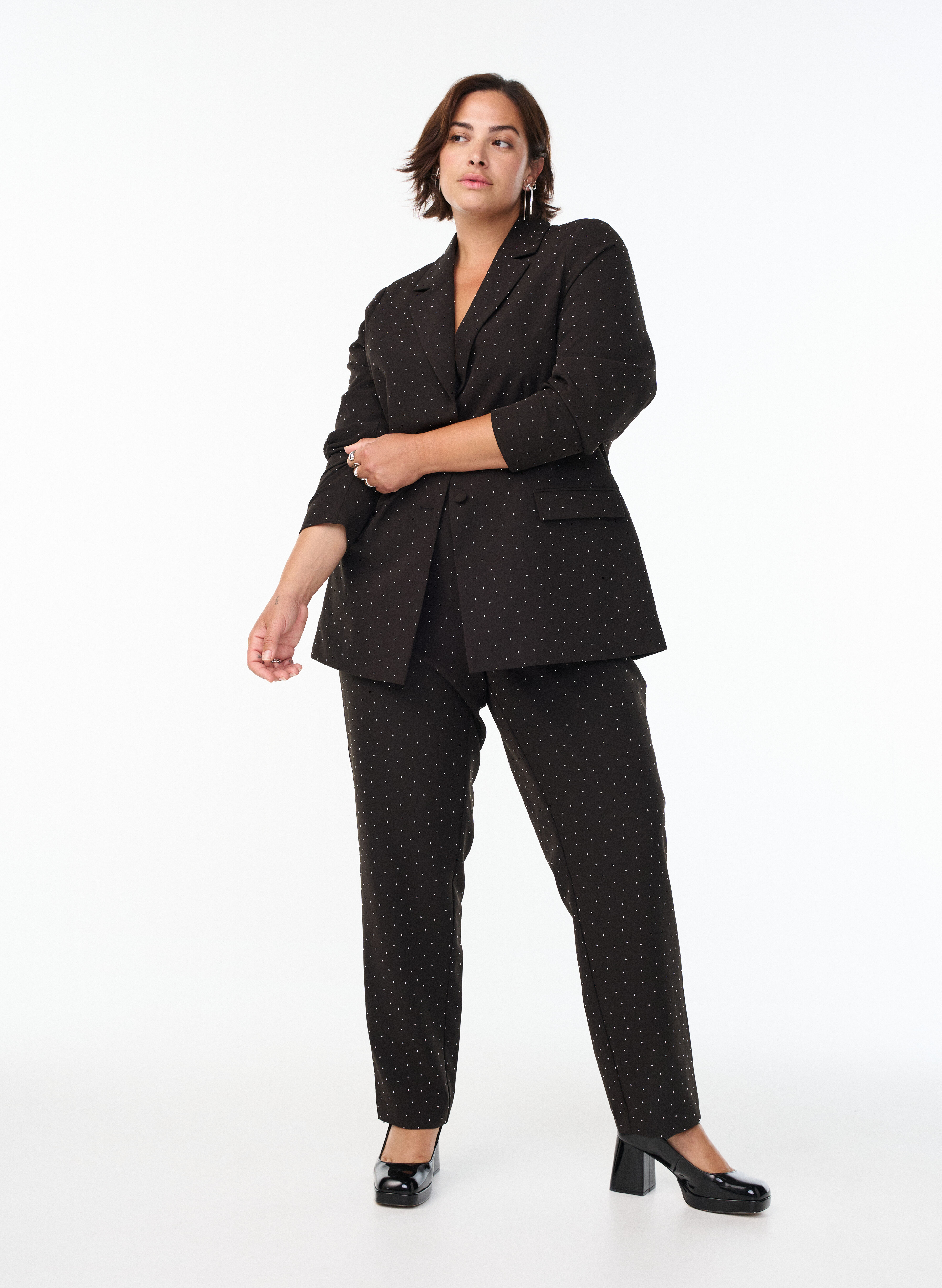 Zizzi Zestaw marynarki z kryształkami, , Model