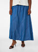 Sp&oacute;dnica maxi w stylu dzinsowym uszyta z materialu TENCEL&trade; Lyocell, Niebieskie, Model image number 2