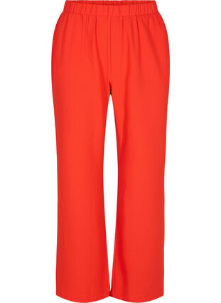 Rozszerzane spodnie z kieszeniami, Fiery Red, Packshot image number 0