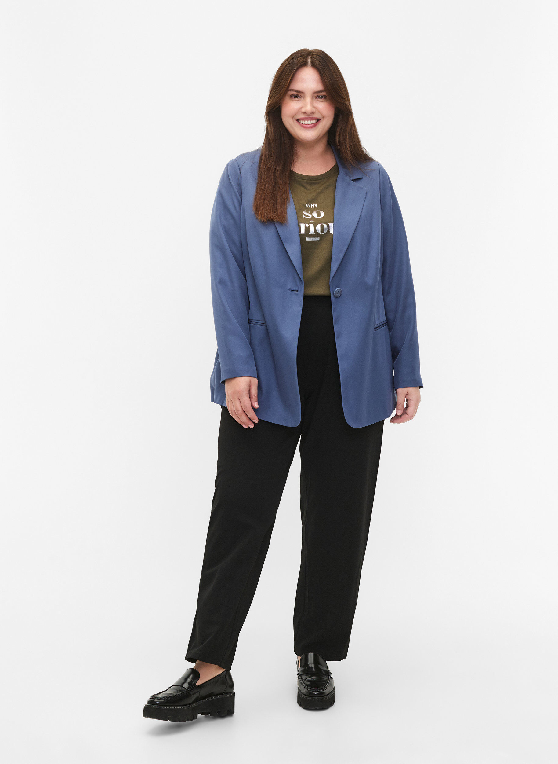 Zizzi FLASH &ndash; klasyczna marynarka na guzik, Niebieskie, Model image number 1