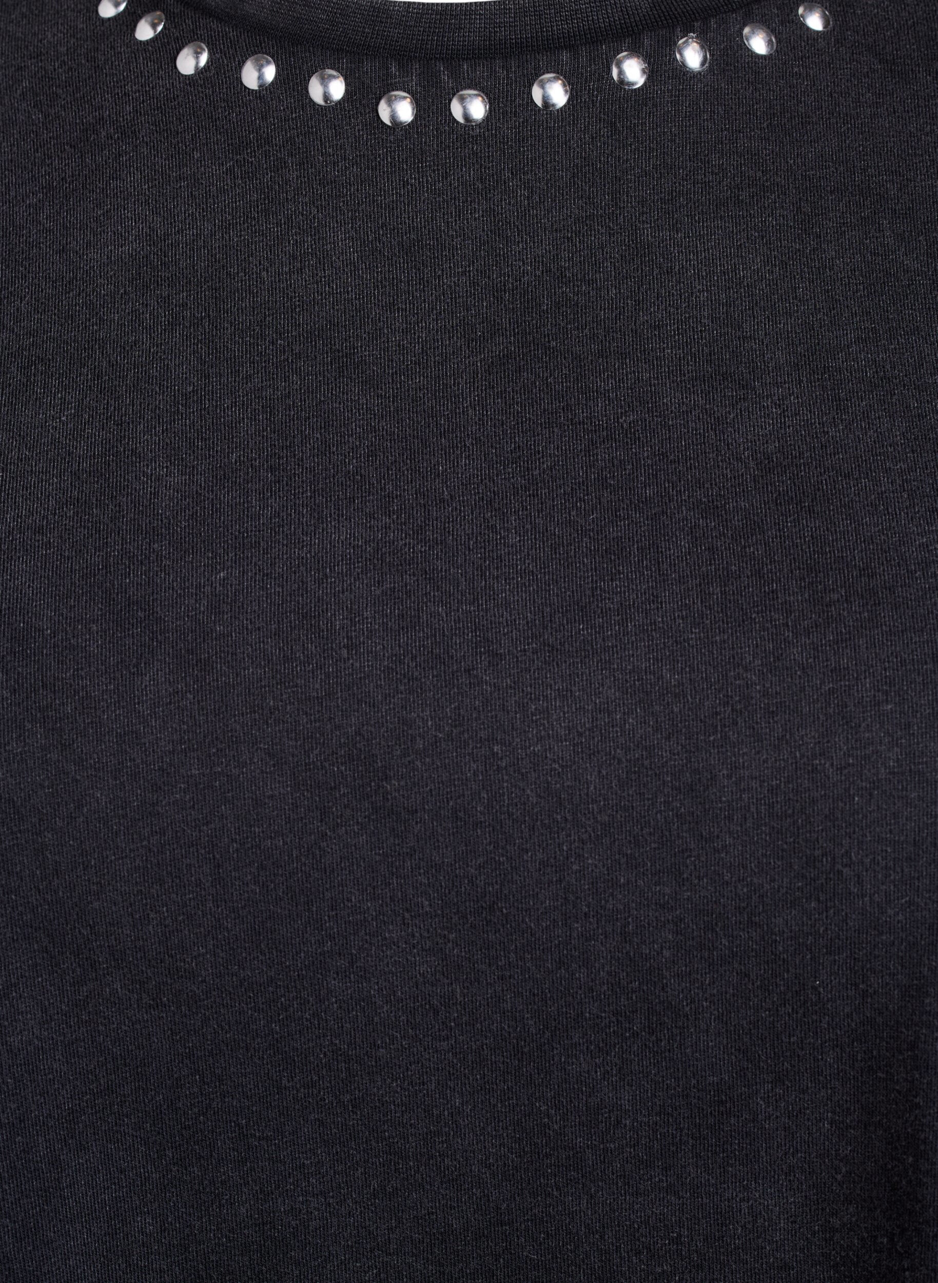 Zizzi Koszulka z bawelny organicznej z cwiekami, Szary, Packshot image number 2