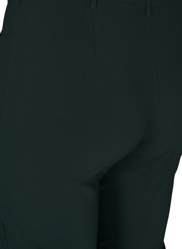 Klasyczne spodnie z domieszka wiskozy, Zielony, Packshot image number 3