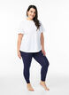 Legginsy z wiskozy w stylu basic, Niebieskie, Model image number 1