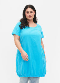 Bawelniana sukienka z krótkim rekawem, Blue Atoll, Model