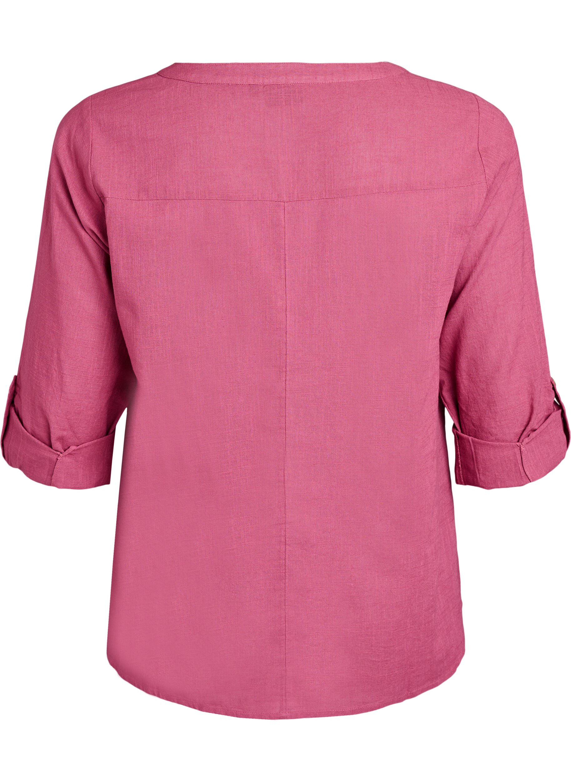ZizziBawelniana bluzka koszulowa z&nbsp;dekoltem w&nbsp;szpic, Czerwony, Packshot image number 1