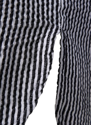 Bawelniana koszula z krótkim rekawem w paski, Black Stripe, Packshot image number 3