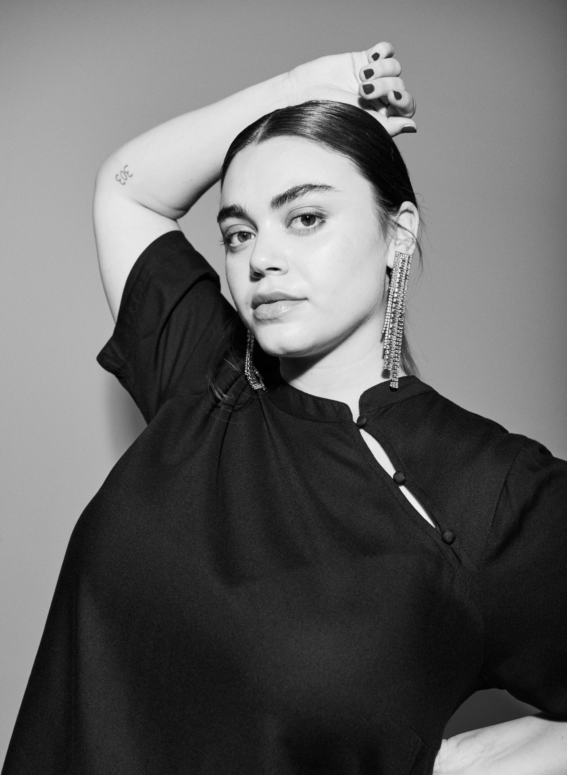 Zizzi Bluzka z kr&oacute;tkim rekawem i ukosnym zapieciem na guziki, Czarne, Image image number 0