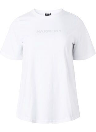 Koszulka z bawelny organicznej z napisem, White HARMONY, Packshot image number 0