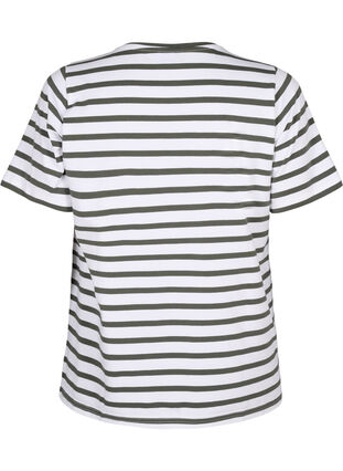 Koszulka z bawelny organicznej w paski, Thyme Stripe, Packshot image number 1