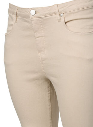 Bardzo waskie jeansy Amy z wysokim stanem, Oatmeal, Packshot image number 2