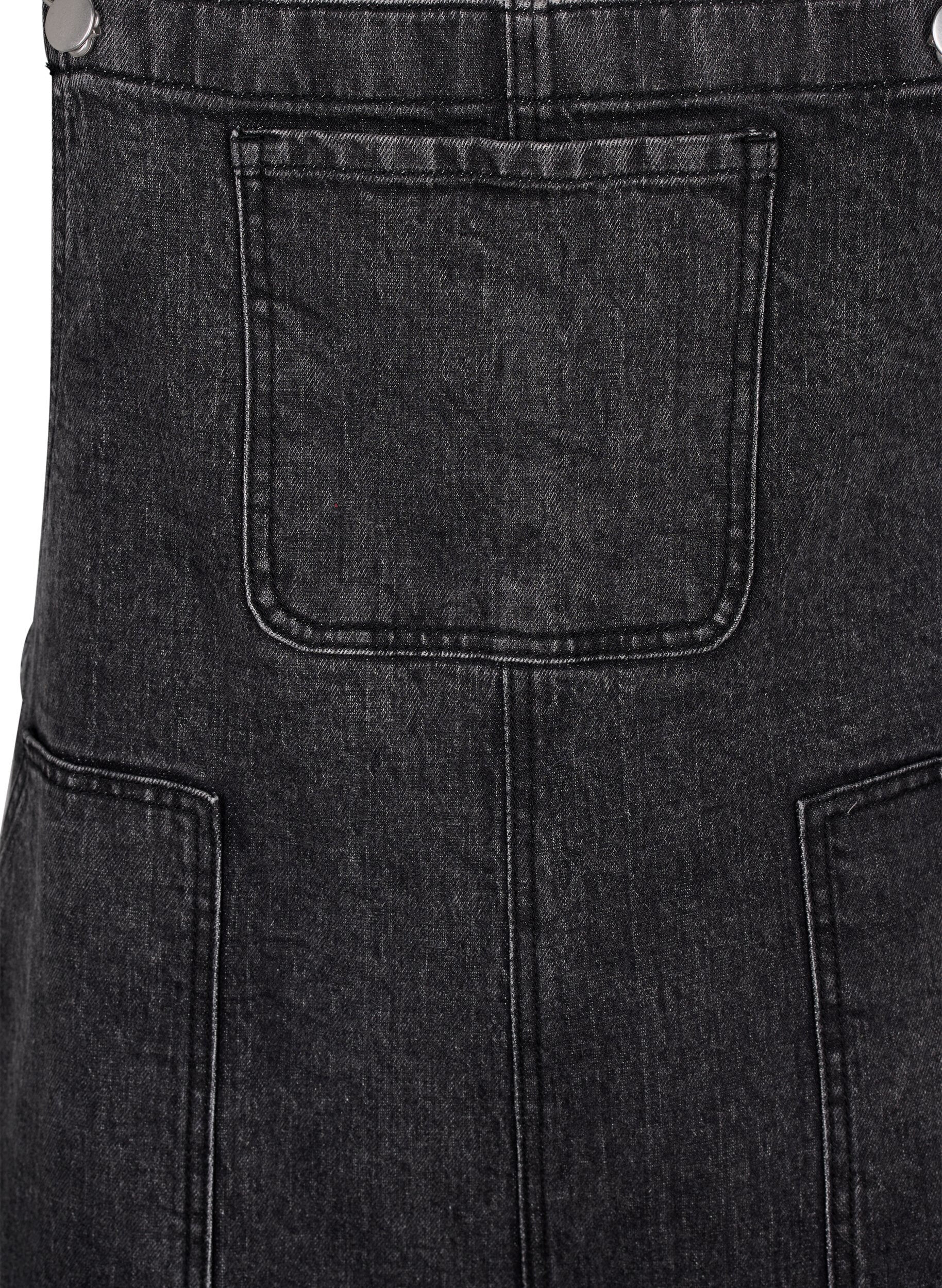 Zizzi Jeansowy kombinezon, Dark Grey Denim, Packshot image number 2