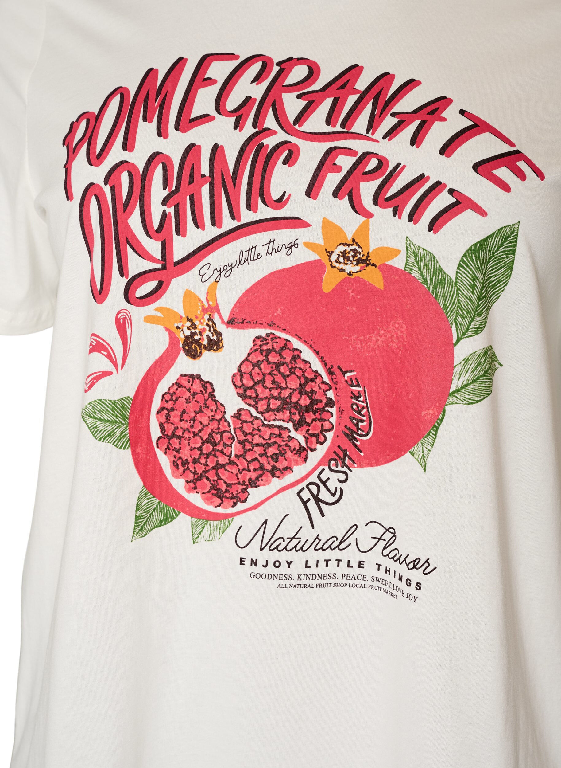 ZizziBawelniana koszulka z nadrukiem, Biały, Packshot image number 2