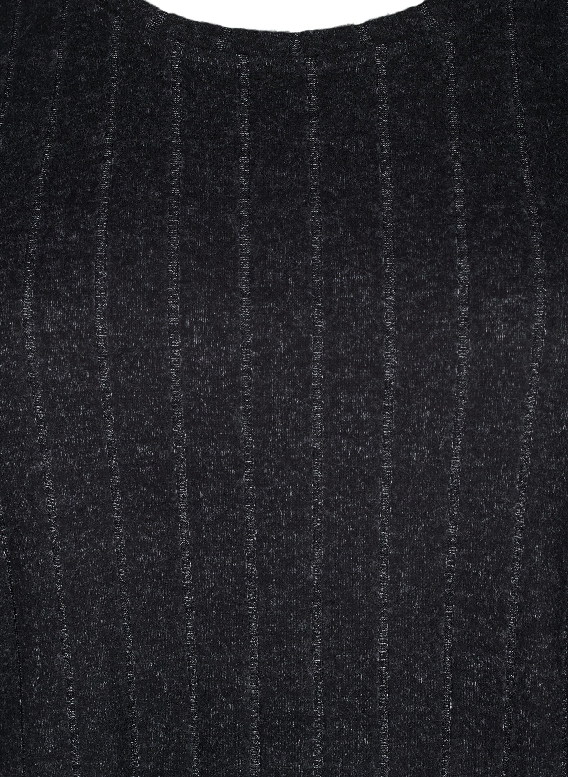 Zizzi Luzna bluzka z rekawami 3/4, Czarne, Packshot image number 2