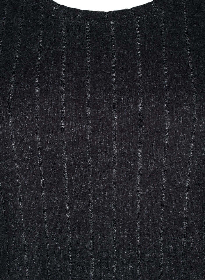 Luzna bluzka z rekawami 3/4, Czarne, Packshot image number 2