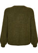 Sweter z ryfionymi rekawami w ksztalcie balon&oacute;w, Zielony, Packshot image number 1