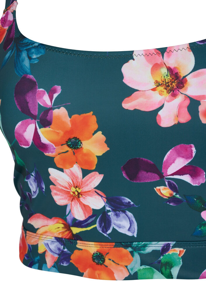 Góra od bikini z nadrukiem i regulowanymi ramiaczkami, Meave Print, Packshot image number 2