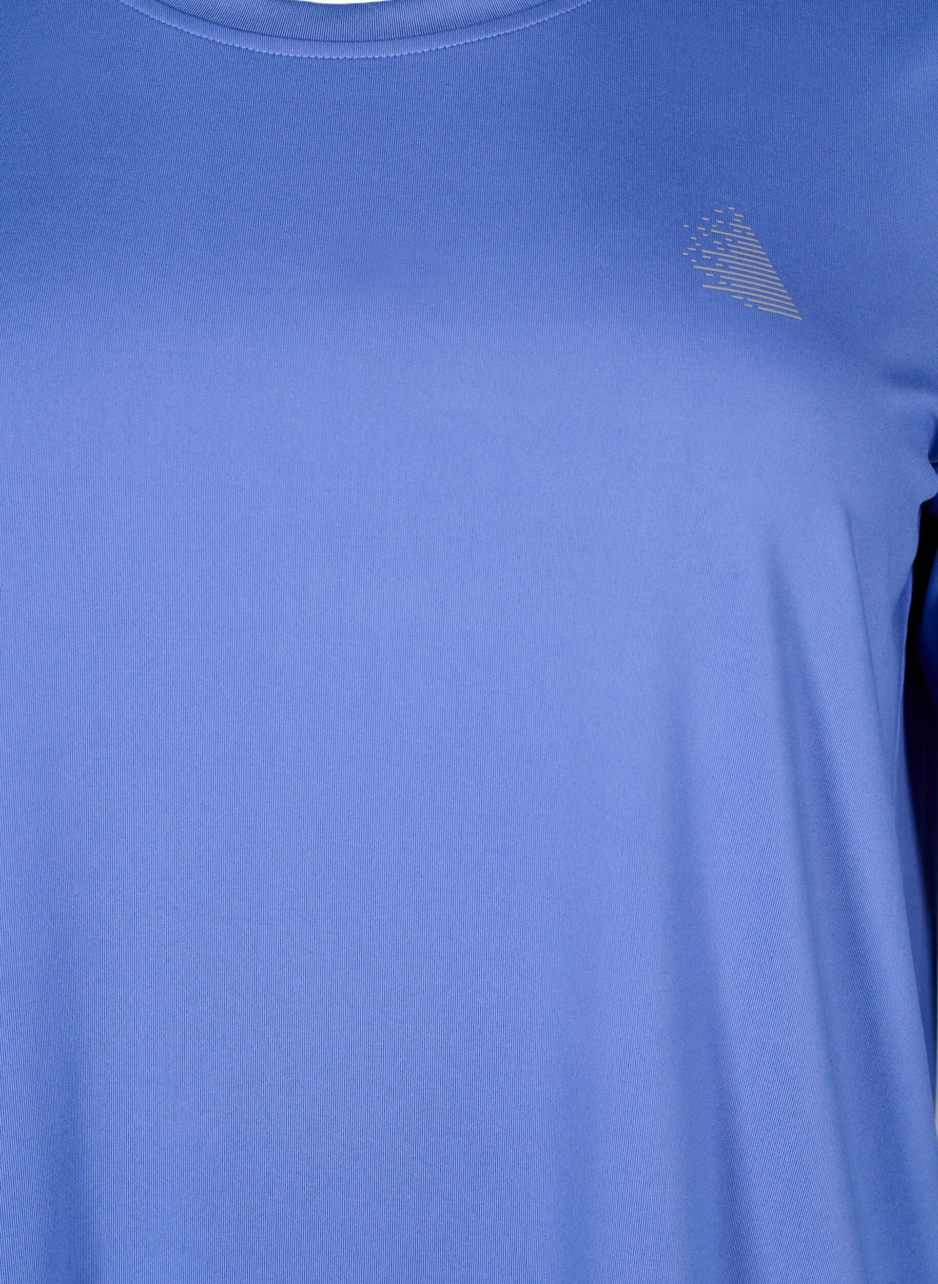 Zizzi Sportowy top z rekawami 3/4, Niebieskie, Packshot image number 2