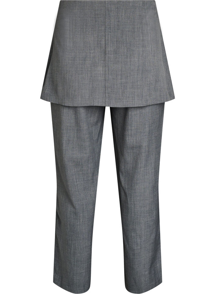 Spodnie w kroju prosto ze sp&oacute;dnica, Ciemnoszary, Packshot image number 1