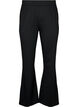 Spodnie typu bootcut z mieszanki wiskozy, Czarne, Packshot image number 0