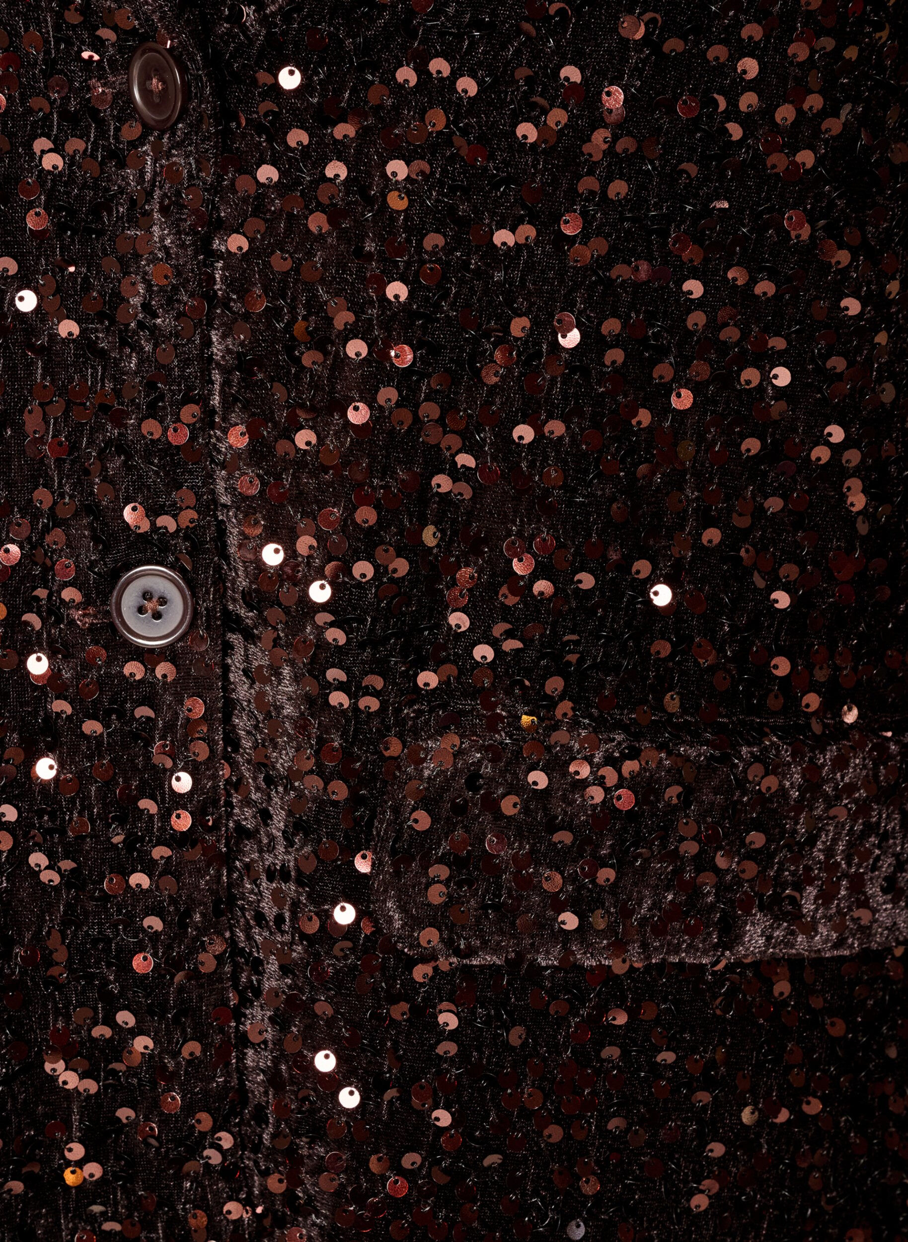 ZizziCekinowa marynarka, Brązowy, Packshot image number 2