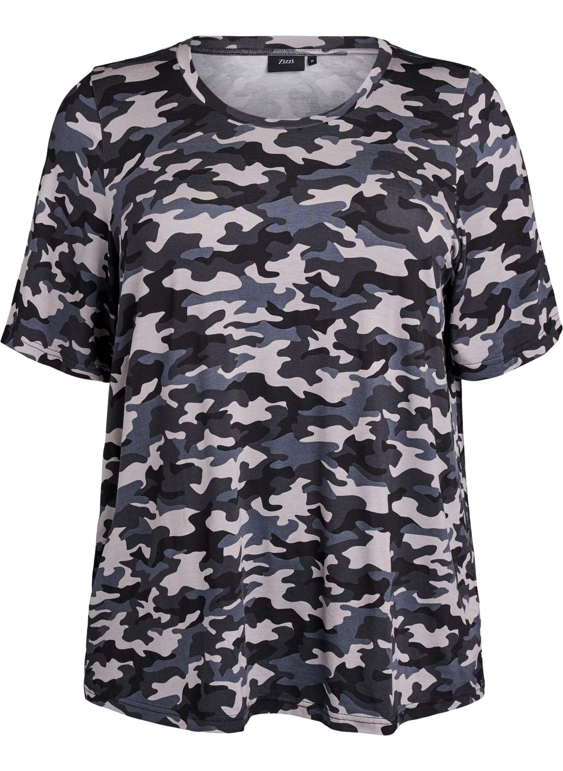 ZizziKoszulka z TENCEL&trade; Lyocell i kamuflazowym nadrukiem, , Packshot image number 0