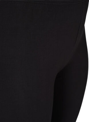 Wiskozowe legginsy z zatrzaskami, Black, Packshot image number 2
