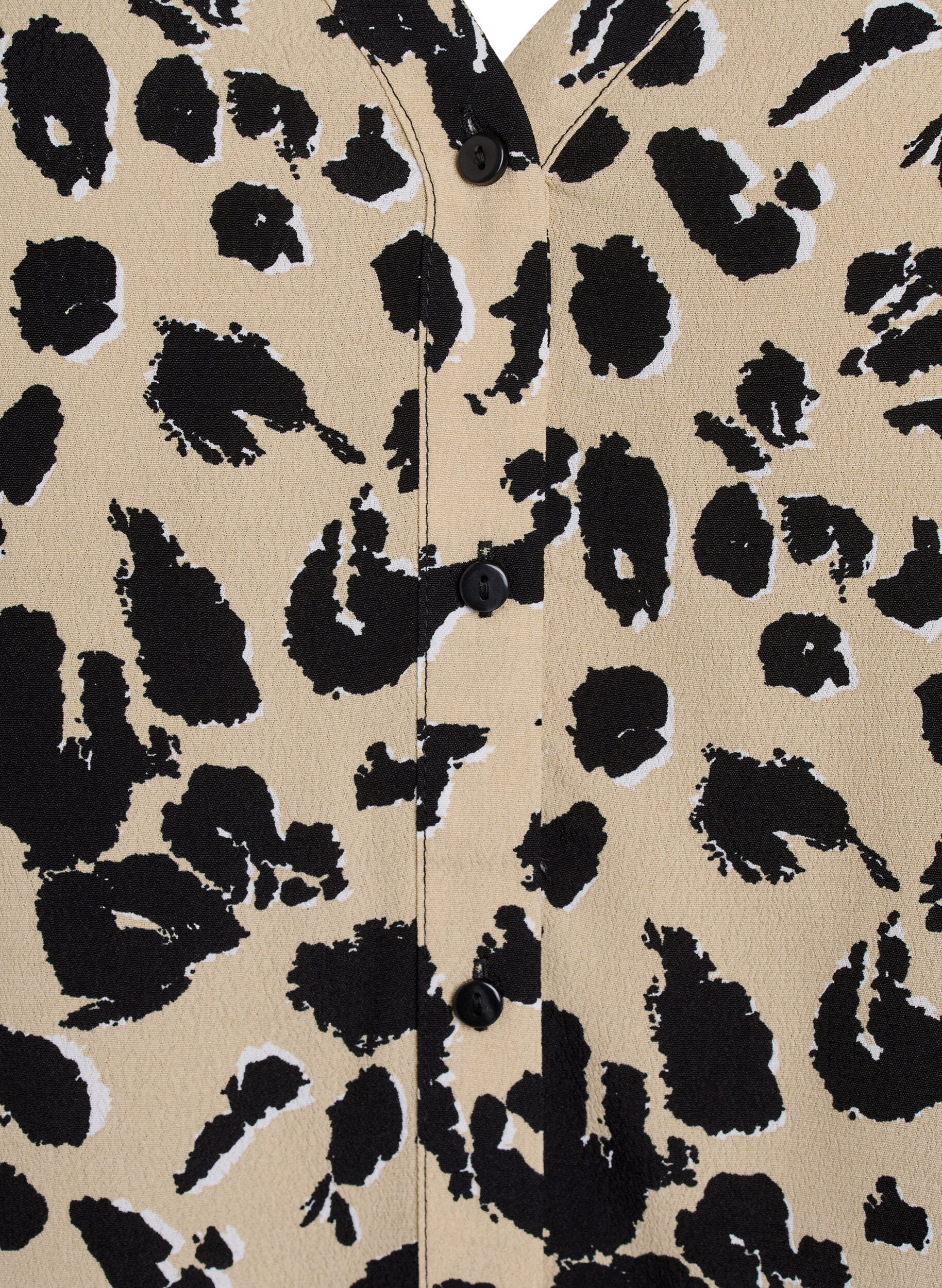 Zizzi Bluzka z wiskozy z kr&oacute;tkim rekawkiem, Beżowy, Packshot image number 2