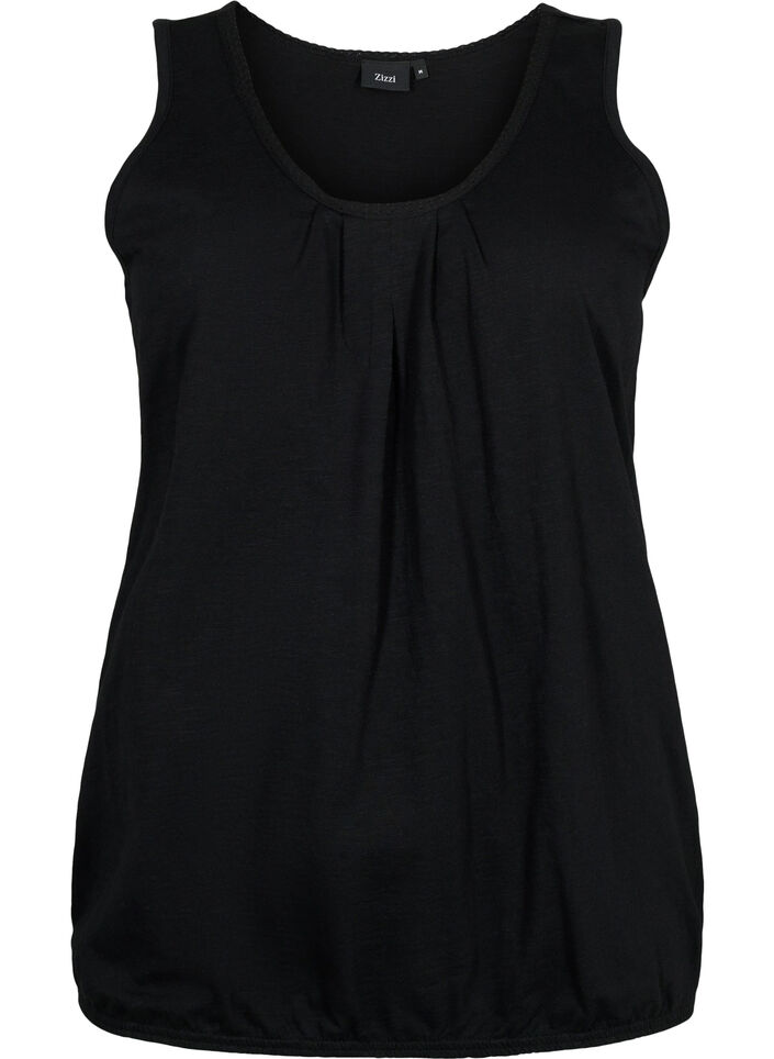 2-pack bawelniany top z koronkowym wykonczeniem, Rosebloom / Black, Packshot image number 3