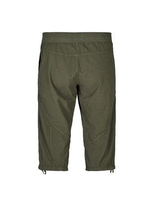 Bawelniane spodnie capri, Ivy Green, Packshot image number 1