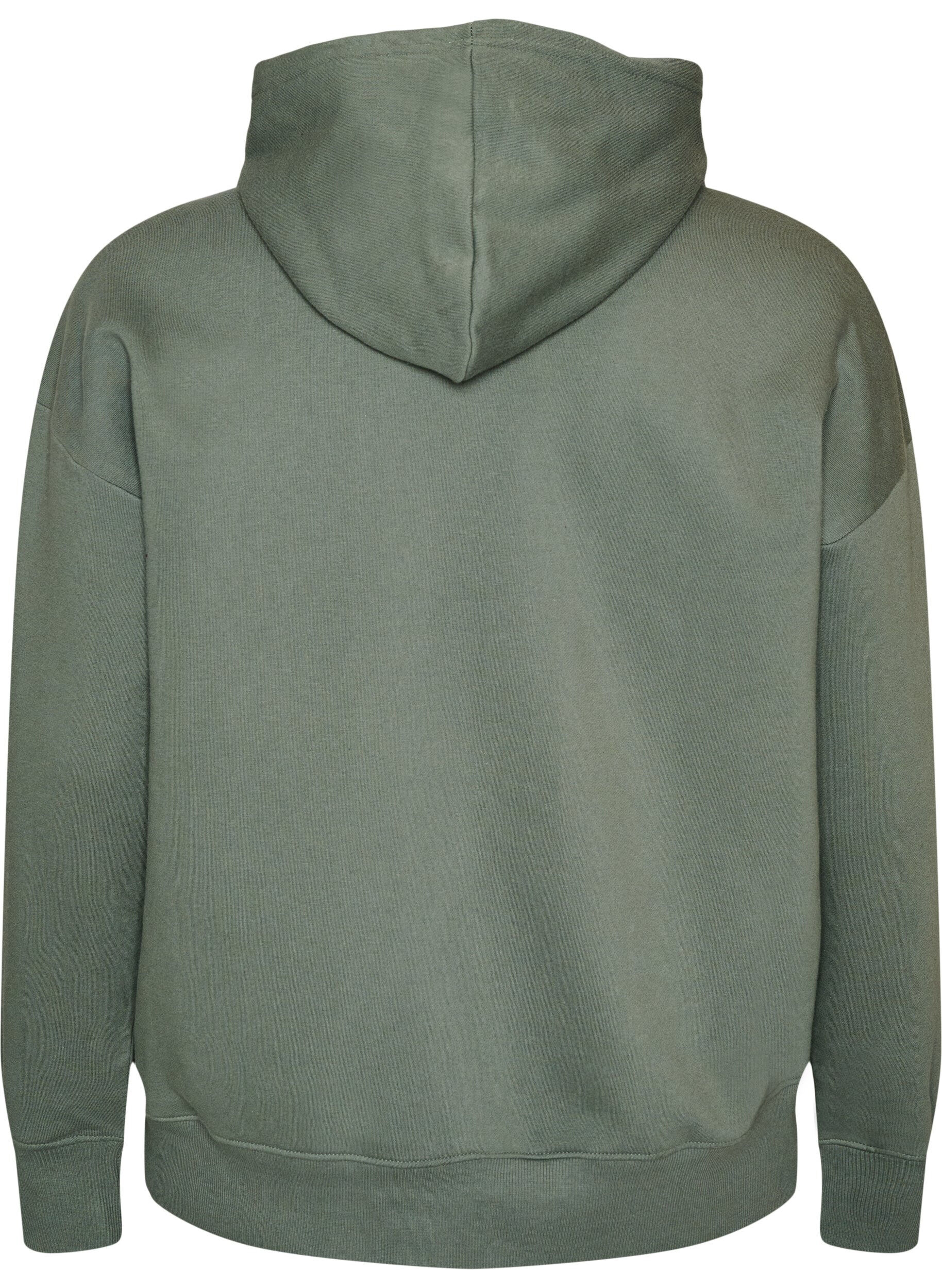 ZizziBluza z kapturem z nadrukiem na piersi, Zielony, Packshot image number 1