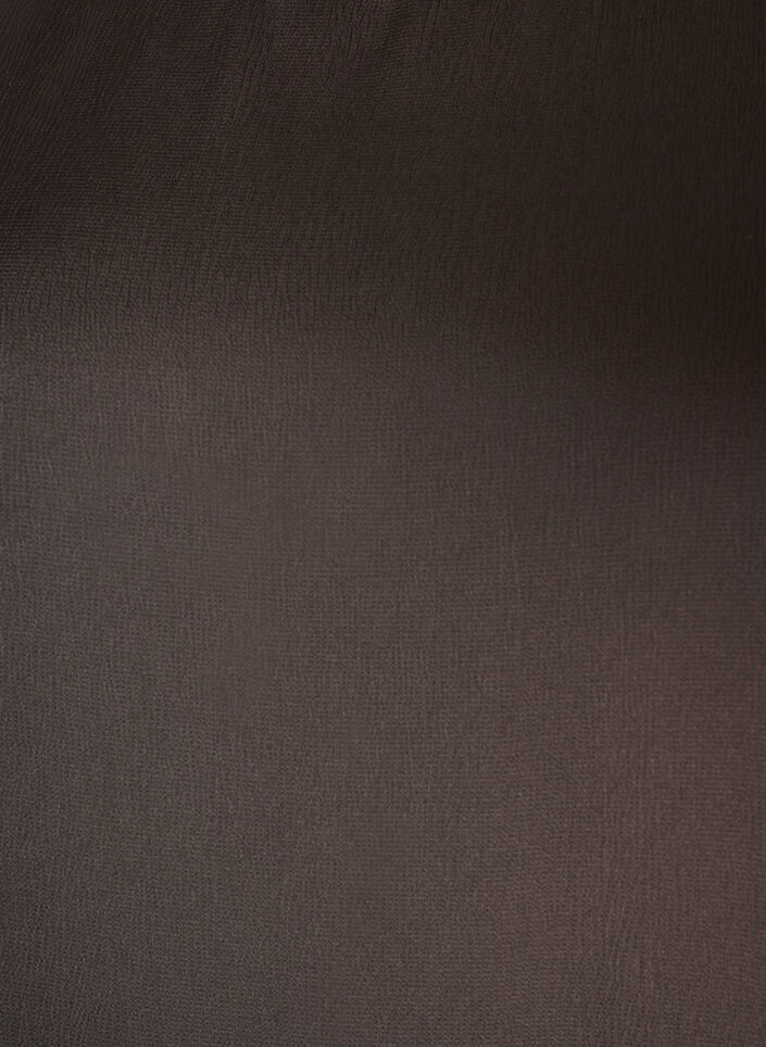 Bluzka satynowa z rekawami do lokcia, Brązowy, Packshot image number 2