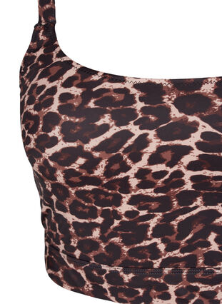 Góra od bikini z nadrukiem i regulowanymi ramiaczkami, Autentic Leopard, Packshot image number 2