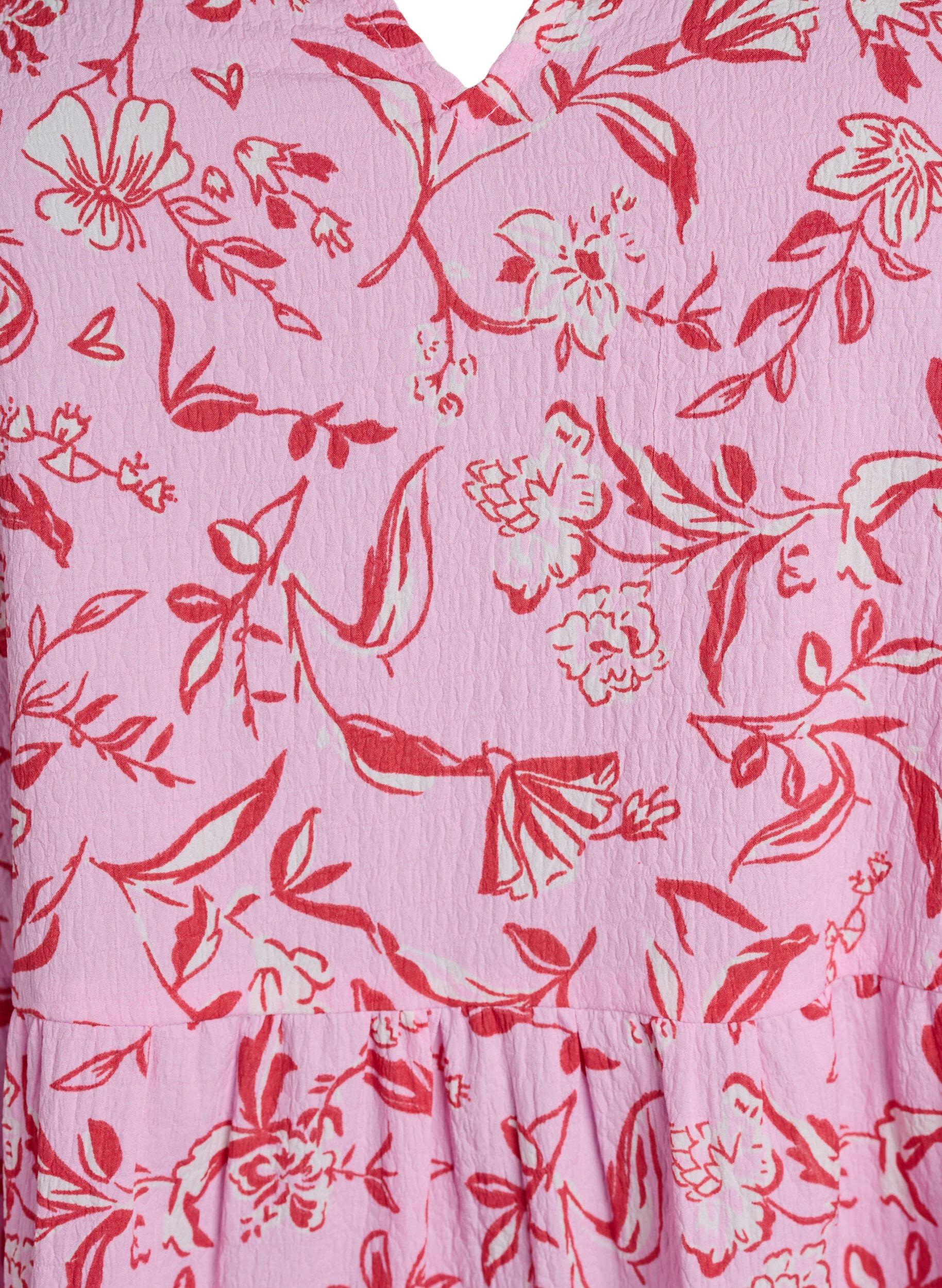 Zizzi Kr&oacute;tka trapezowa sukienka, Fioletowy, Packshot image number 2