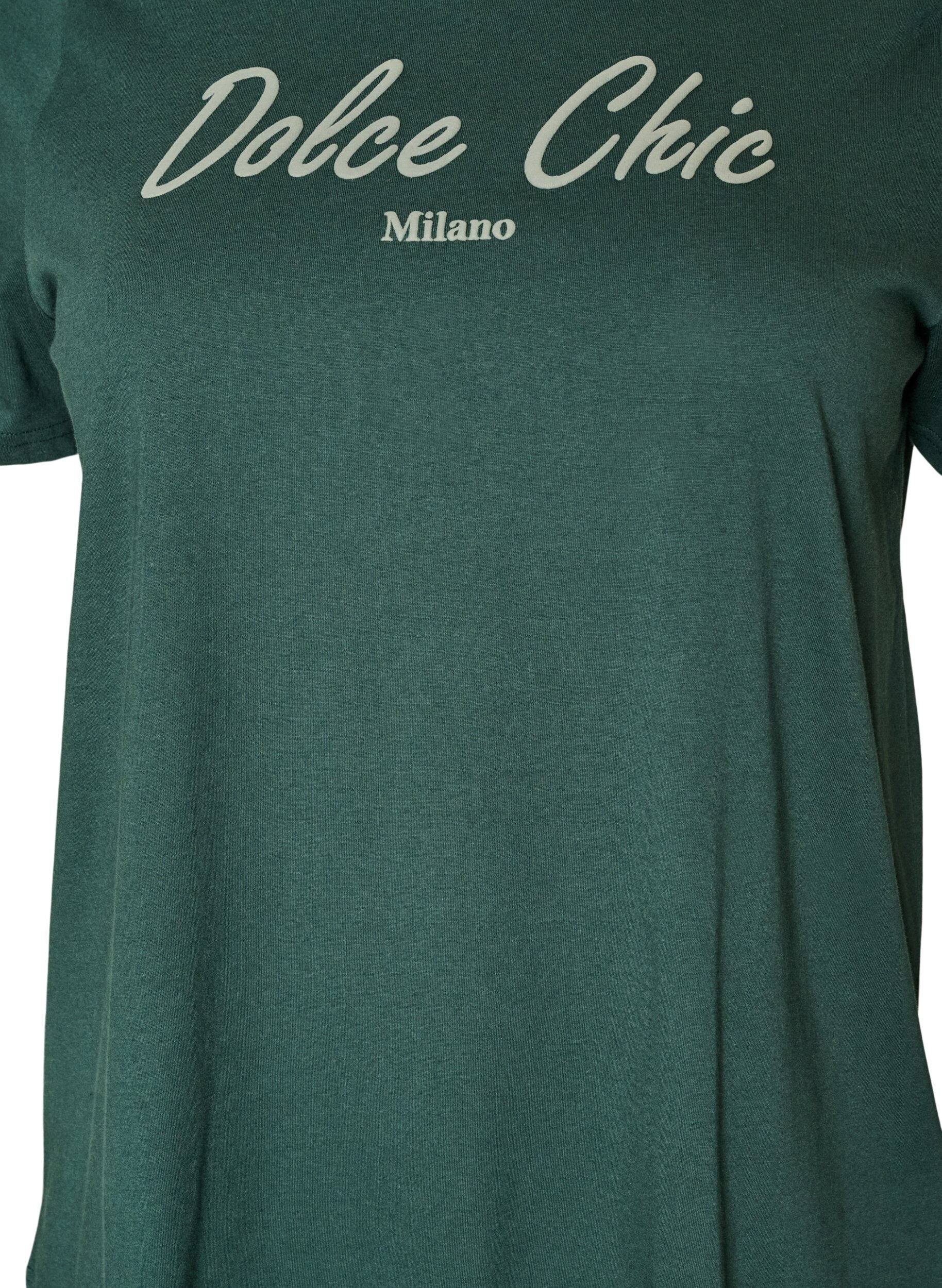 ZizziT-shirt z bawelny organicznej z nadrukiem, Zielony, Packshot image number 2